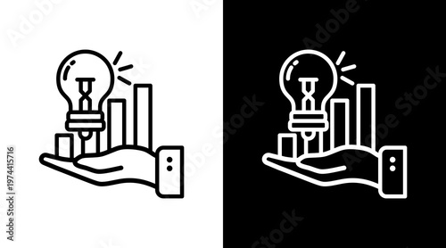 Solution White Icon Set Design