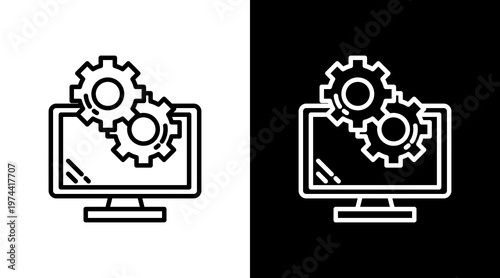 Automated White Icon Set Design