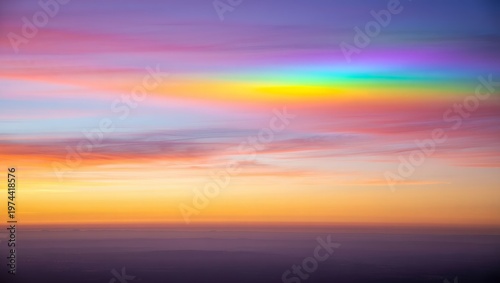 LGBTQ+ Inspired Multicolor Sunset Sky Gradient Background