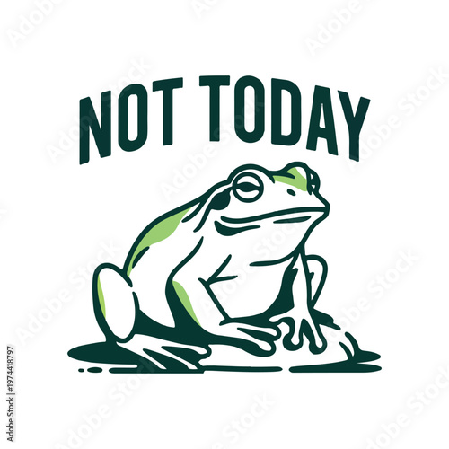 Modern Frog Logo Design Vector Illustration Template 
