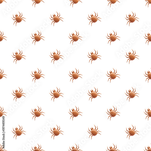 Tick parasites forming a repeating pattern, representing pest infestation and disease risk