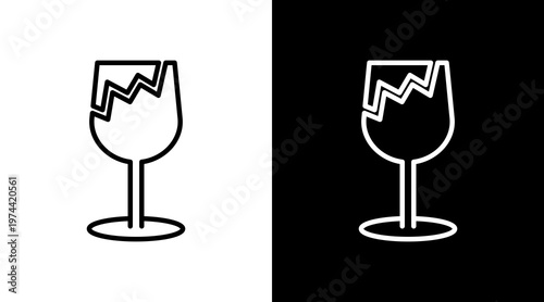 Fragile White Icon Set Design