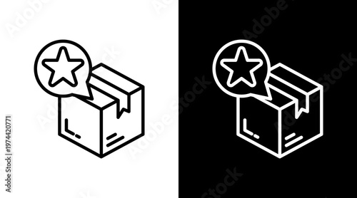 Priority White Icon Set Design