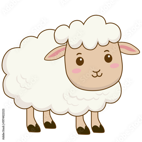vector illustration of sheep