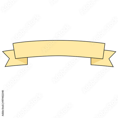 gold ribbon banner