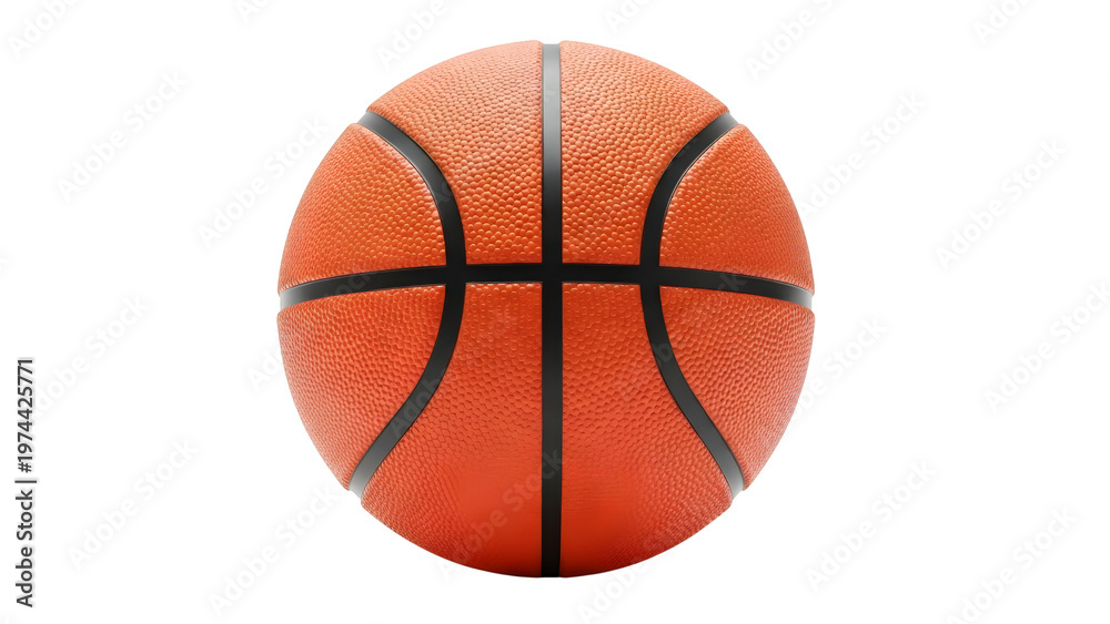 Fototapeta premium Classic Orange Basketball Isolated On White Background