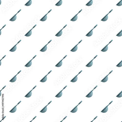 Sieve cooking utensils creating a repeating seamless pattern