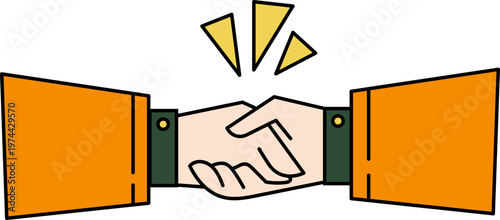 Partnership Brainstorm Handshake