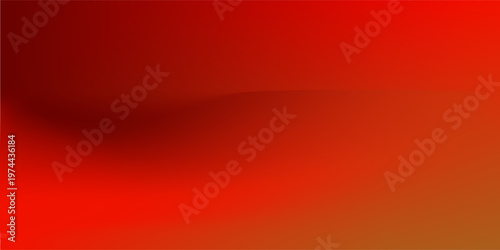 Saturated red gradient background. Abstract smooth hot color gradation wallpaper. Vibrant intense blurred backdrop for banner, poster, leaflet, brochure, booklet. Bright fiery red overlay. Vector