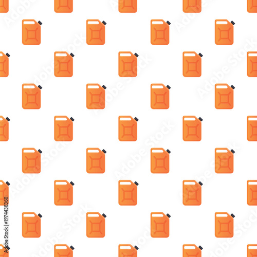 Jerrycan seamless pattern creating a repeating fuel background