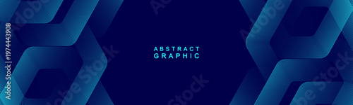 Modern digital technology background design with hexagons. Futuristic technology hexagonal abstract mesh concept. Geometric stripe line art design for poster, brochure, cover, banner, website, header.