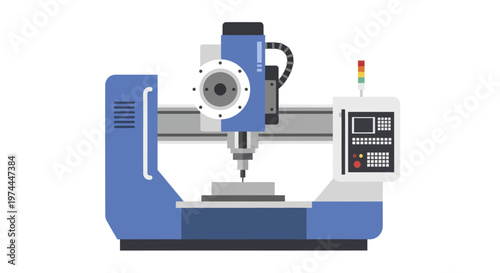 CNC Milling Machine in Operation for Precision Manufacturing.