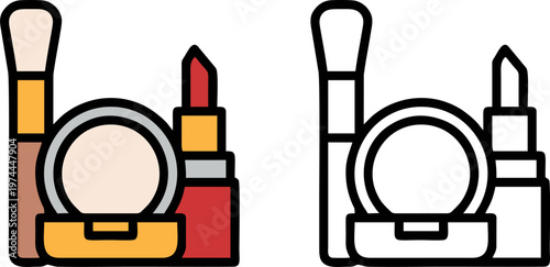 Professional Makeup Kit with Lipstick and Powder