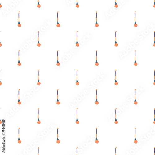 Hurling sticks creating a seamless, repeating irish sport equipment pattern for backgrounds