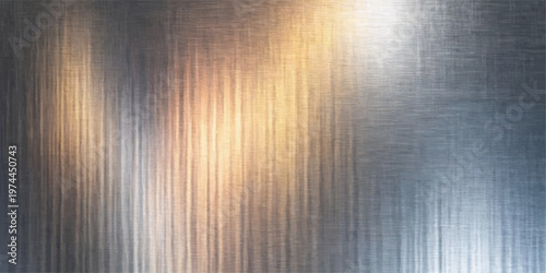 Abstract metallic surface with gradients of gold, silver, and gray in a stunning display of light reflection and texture, offering a modern and industrial aesthetic.