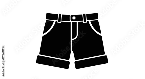 Vector illustration of shorts icon vector illustration on a transparent background
