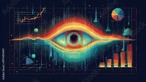 Predictive Data – AI Driven Insights, Future Forecasting. Concept: Predictive Analytics, Artificial Intelligence, Data Science, Future Forecasting, Business Intelligence, Machine Learning, Risk Analys