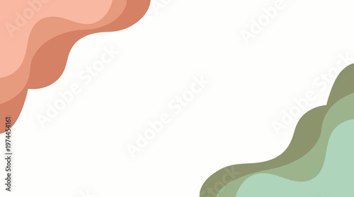 Colorful abstract shapes with soft blobs on white background, ideal for graphic design and modern art concepts.
