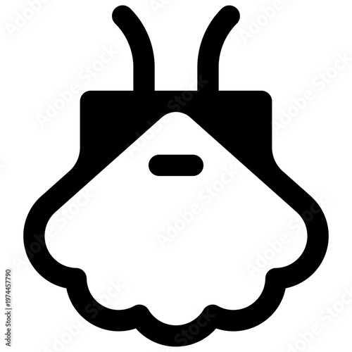 Camino de Santiago. Outlined stroke vector icon with black-filled details.