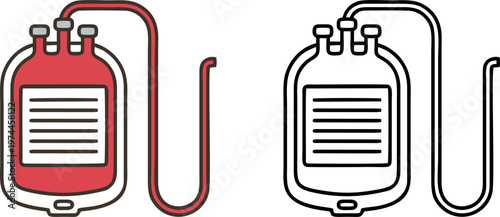 Full Blood Donation Bag With Tube