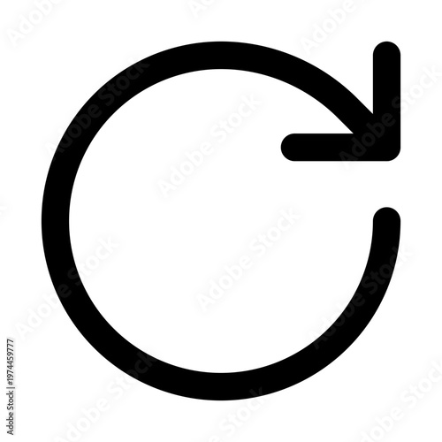 rotate silhouette icon illustration for ui ux interface transform spin adjust and app design