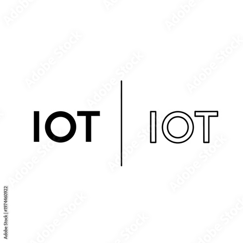 Internet of things io t icon set in solid and outline style with internet technology connectivity