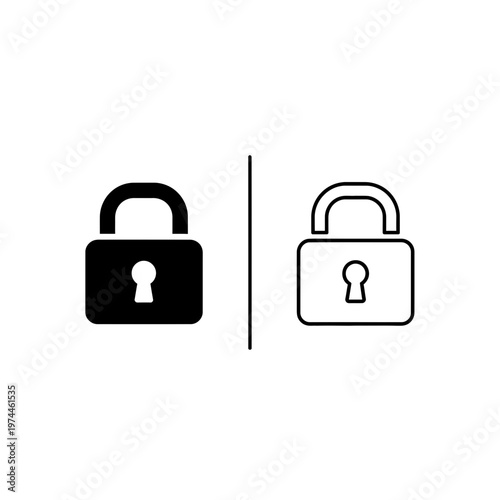 Free Download Padlock security icons set for web interface design with security protection internet password - GFXLoad