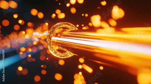 Fiery racing car exhaust ignites with vibrant flames and metallic reflections overhead