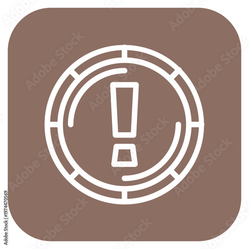 Danger Sign Icon Style