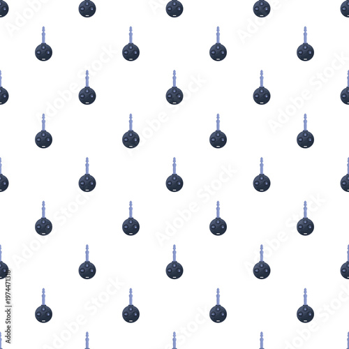 Car key remote fobs forming a seamless pattern on a white background