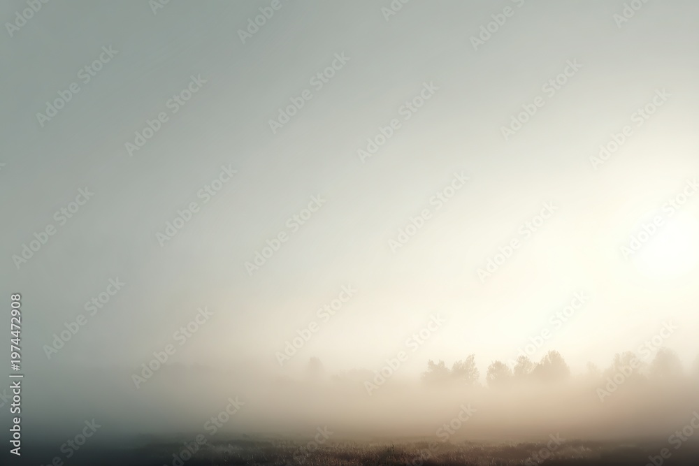 Fototapeta premium Minimal Spring Lesson Plan Background with Soft Morning Fog Gradient