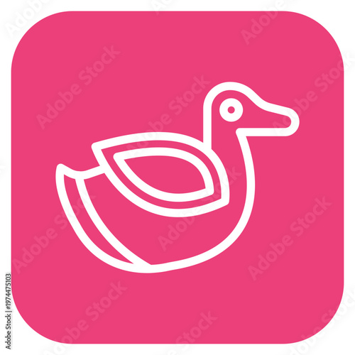 Duck Toy Icon Style