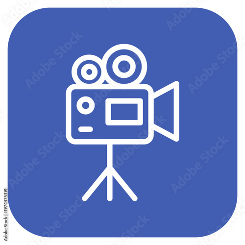 Video Camera Icon Style