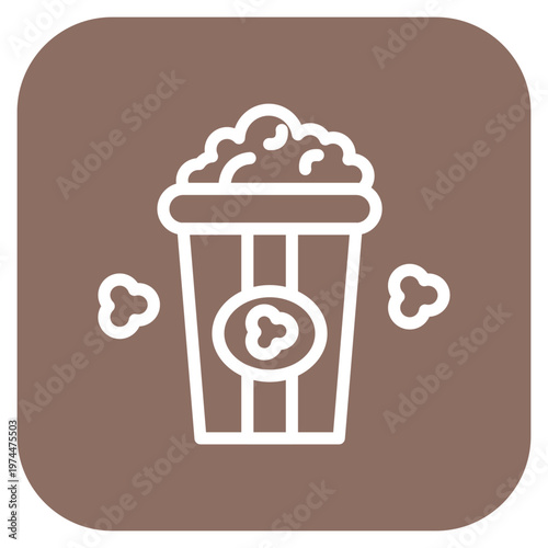 Popcorn Icon Style