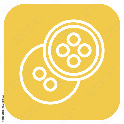 Clothing Button Icon Style