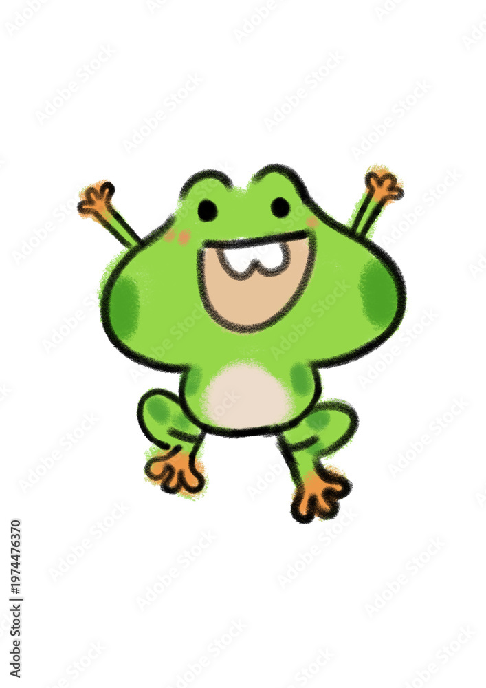 Obraz premium Frog fun graphic