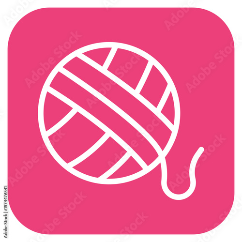 Wool Ball Icon Style