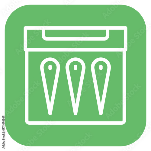 Needles Packet Icon Style