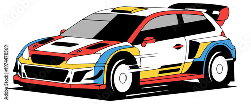 rally car vector