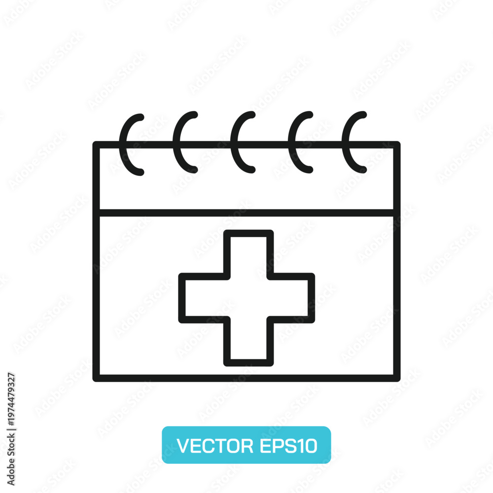 Obraz premium Medicine Icons. Thin Line Symbol Elements Collection.