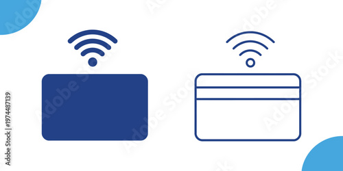 Contactless payment finance icon secure digital transactions with nfc cards and pos systems