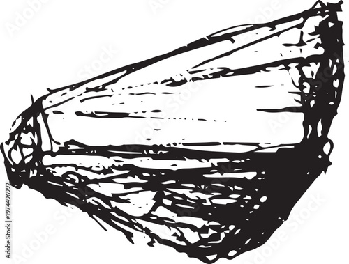 Hand drawn pineapple piece ring fruit illustration sketch clipart vector