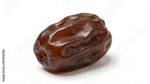 Single date fruit on white background