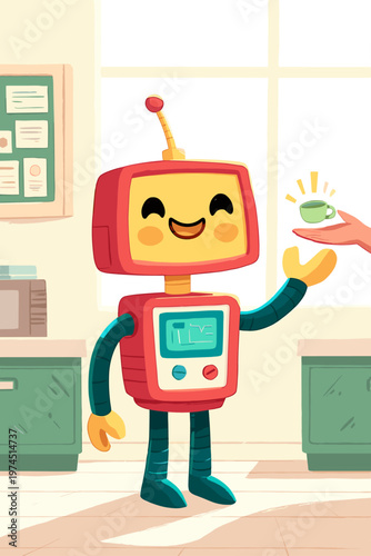 Collaborative Robot and Human Sharing Data in a Warm, Friendly Workspace