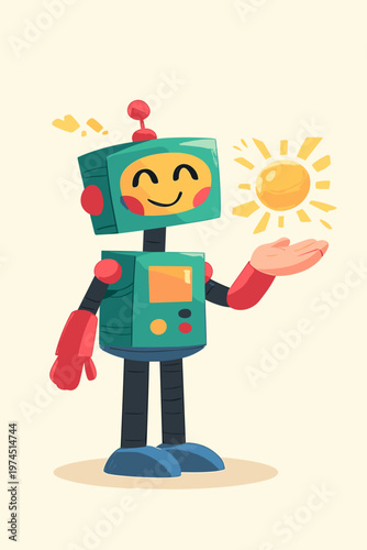 Collaborative Robot and Human Sharing Data in a Warm, Friendly Workspace