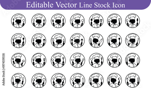 Soccer football sports ball line art icon set with circular panel patterns black and white football activity