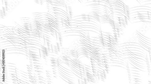 Dense white curved light trails create an intricate abstract pattern.