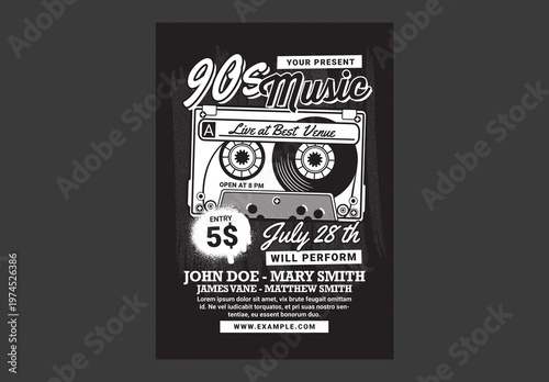 90's Music Event Cassette
