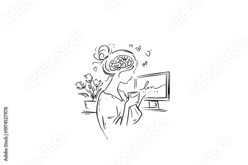 Hand-Drawn Graphic Medicine Comic Panel with Digital Authenticity