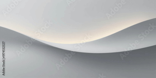 Abstract blue textured paper background with soft wave design and curled corner effect